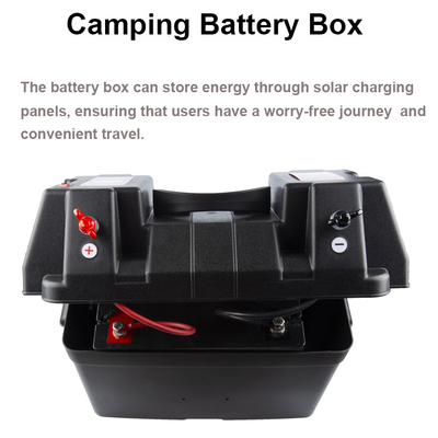 Kampierender Batterie-Kasten pp.-Auto-Marine Boat Solar Charging Storages im Freien mit LED-Licht