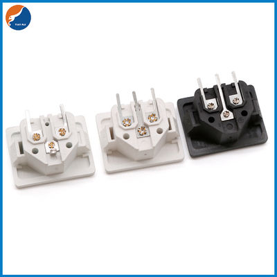 3 Einlass-Plum Plug Power Socket 2.5A 6A 8A 250V Pin C6 Wechselstrom