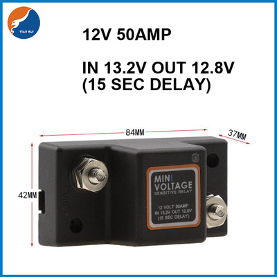 Relais-Doppelbatterie-Kontrolleur Isolator 12V 50AMP Überwachungs-Mini Voltage Sensitives VSR für Automobil-Motorrad RV-Boot