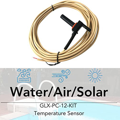 GLX-PC-12-KIT Pool-Temperaturfühler-Thermistor-Wasser-Luft Solar mit 15 Fuß Kabel-